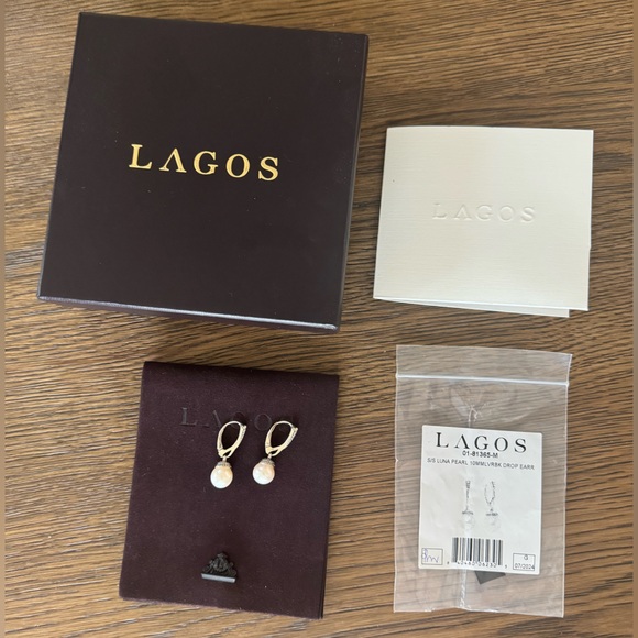 LAGOS Silver and Pearl Elegance Earrings